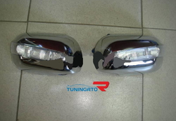 Хромированные накладки на зеркала заднего вида с поворотником для TOYOTA COROLLA (00-) Хромированные накладки на зеркала заднего вида с поворотником для TOYOTA COROLLA (00-)