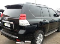 Релинги продольные черные для LAND CRUISER PRADO 150 2017+