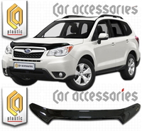 Дефлектор капота (шелкография) SUBARU FORESTER (2013-)