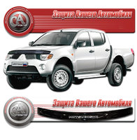 Дефлектор капота черный MITSUBISHI TRITON L200