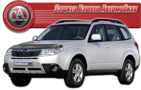 Дефлектор капота (шелкография) SUBARU FORESTER (2008-)