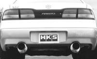 HKS silent Hi-Power двойной глушитель с трассой, высокомощный глушитель, из нержавеющей стали, на TOYOTA ARISTO \JZS147\двигатель- 2JZ-GTE\турбовый