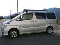 Хромированные накладки на дверные стойки на TOYOTA ALPHARD (2002-)