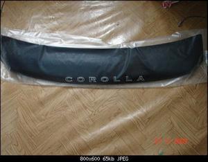 Козырек спойлер на заднее стекло для TOYOTA COROLLA Е100, 103 (91-95) седан