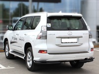 Защита заднего бампера "уголки" d-76+43 (GX13_3 BLACK) для Lexus GX460 13+