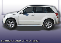 Пороги d76 труба Suzuki Grand Vitara (2012)