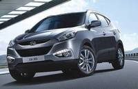 Диодные ходовые огни встроенные на Hyundai ix35