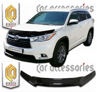 Черный дефлектор капота TOYOTA HIGHLANDER (2014-)