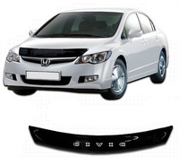 Дефлектор капота (черный) HONDA CIVIC (2006-)