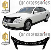 Дефлектор капота (Черный) NISSAN TEANA (03-08)