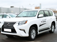 Пороги (обвод штатного порога) d-43 для Lexus GX460 13+