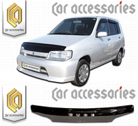 Дефлектор капота (серый) NISSAN CUBE (98-02)