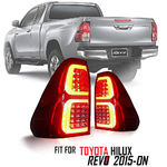 Диодные стоп-сигналы Red для Toyota Hilux Revo 2015г