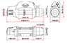 Лебедка электрическая Come Up Seal DS-9.5rsi 12V